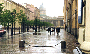 Петербург. Дождь