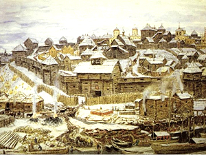 672 года назад состоялась закладка дубовых стен Московского Кремля. 